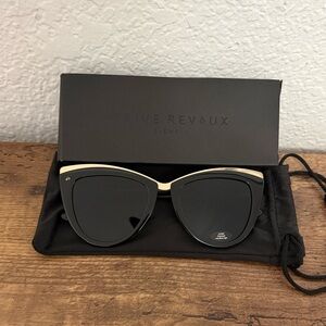 Prive Revaux Polarized Black Cat-Eye Sunglasses, new in box